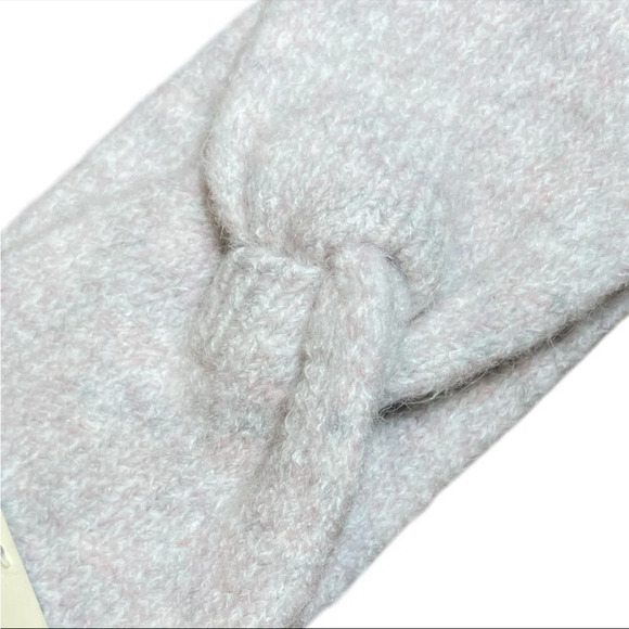 Universal Thread Women's Knit Wide Headband Ear Muff soft gray pink One Size - Picture 3 of 3